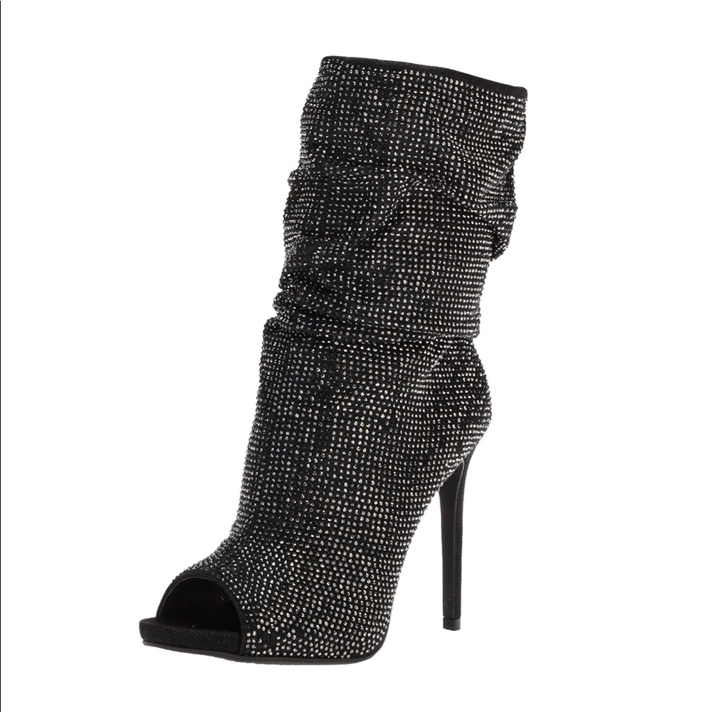 Jessica Simpson Rinnah Mid-Calf Peep Toe Booties - Picture 4 of 11